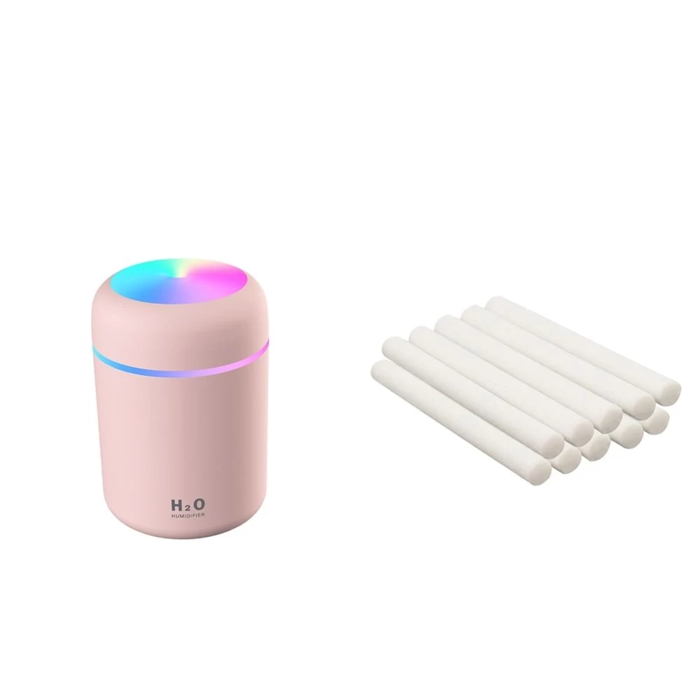 Humidificateur D'air à Diffuseur D'huile Essentielle USB Rose + 10 B?... 4 Humidificateur D'air à Diffuseur D'huile Essentielle USB Rose + 10 B?... – Image 2