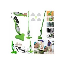 KLAISER Balai Vapeur VERT 5 EN 1 Multifonctions - Complet Avec De Nomb...