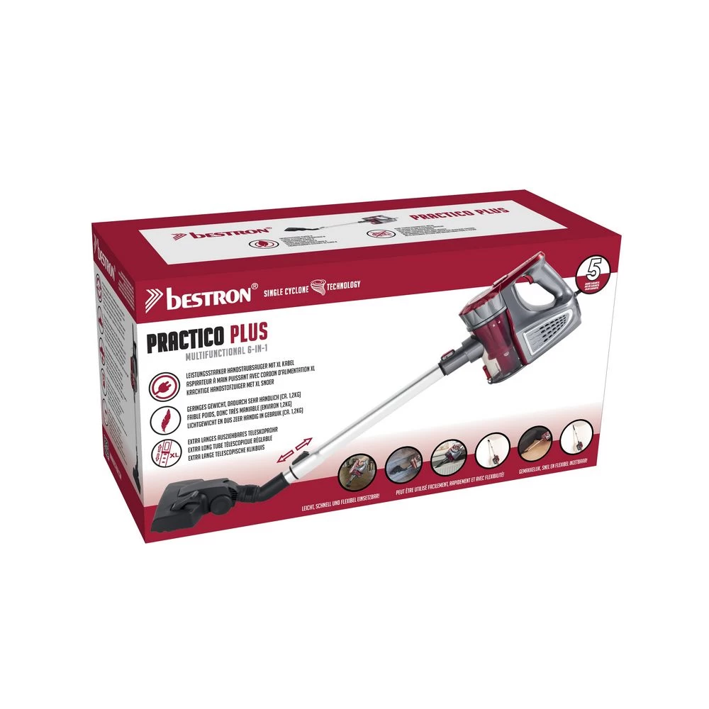 Aspirateur Balai 2en1 600w - Avc800 - BESTRON 5 Aspirateur Balai 2en1 600w - Avc800 - BESTRON – Image 3