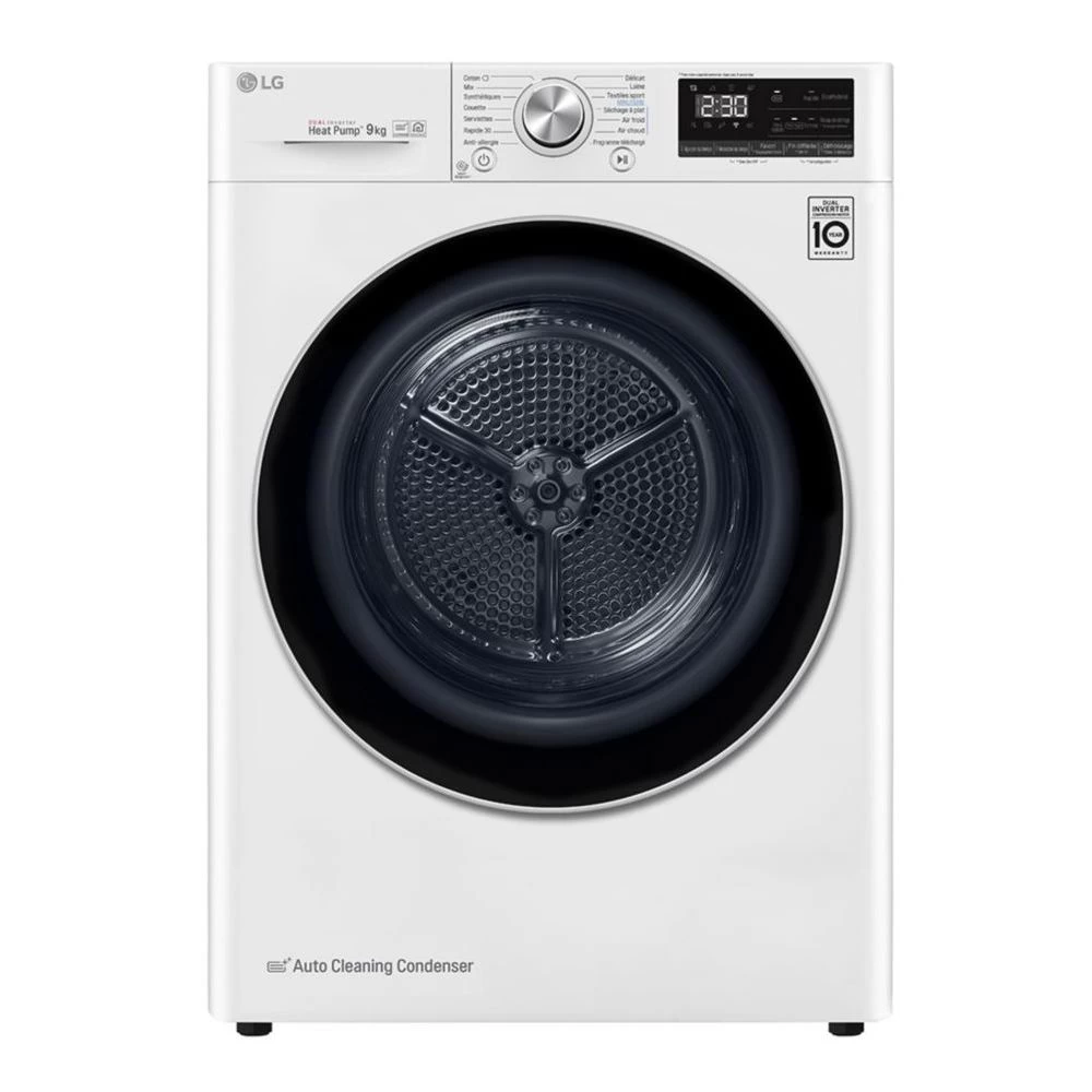 LG Sèche-linge Frontal à Pompe à Chaleur 60cm 9kg A+++ Blanc - Rh9v71w... 3 LG Sèche-linge Frontal à Pompe à Chaleur 60cm 9kg A+++ Blanc - Rh9v71w...