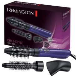 Remington Brosse Soufflante Chauffante Revêtement Céramique Violet Noir