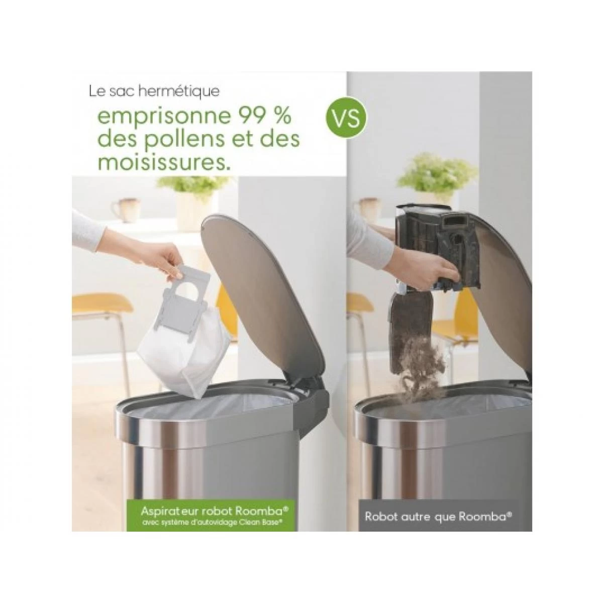 IRobot Aspirateur Robot Roomba I5+ I5658 Avec Station D'auto-vidage 5 IRobot Aspirateur Robot Roomba I5+ I5658 Avec Station D'auto-vidage – Image 3