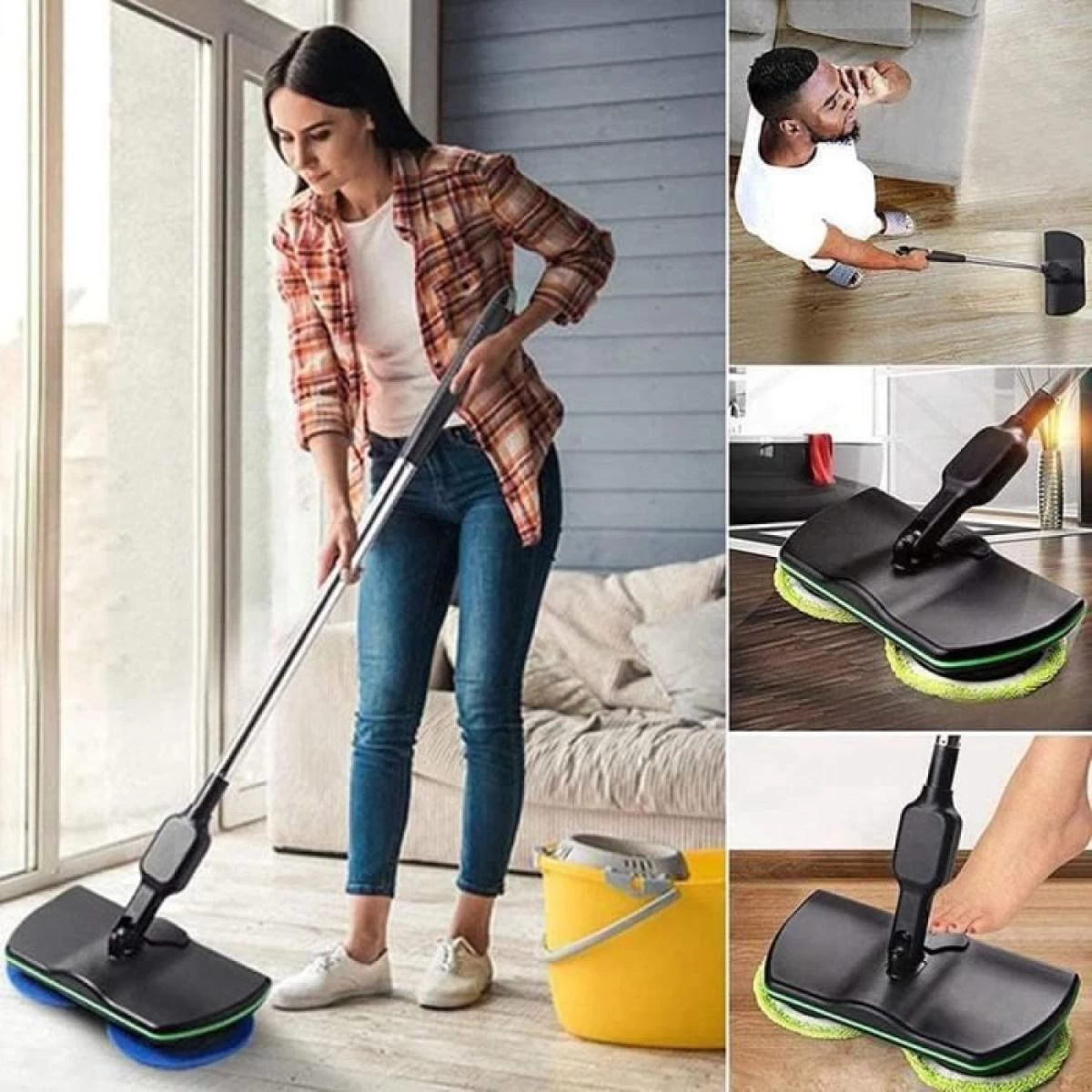 Balai Electrique Sans Fil Rechargeable Lavage Sol Automatique Polisseu... 4 Balai Electrique Sans Fil Rechargeable Lavage Sol Automatique Polisseu... – Image 2