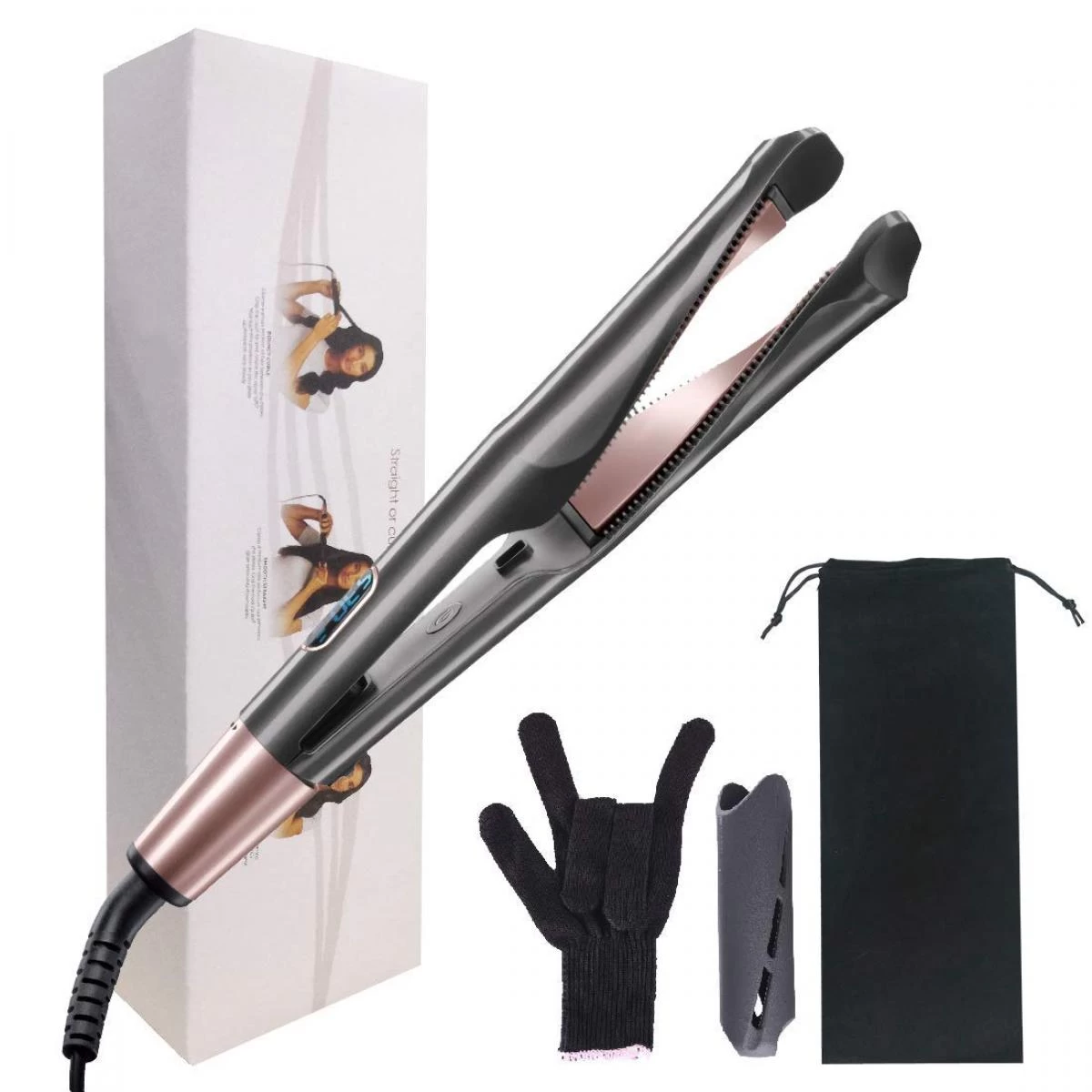 Universal Coiffeurs Et Friseuses 2 En 1 Twist Straightening Curl Iron Profession... 3 Universal Coiffeurs Et Friseuses 2 En 1 Twist Straightening Curl Iron Profession...