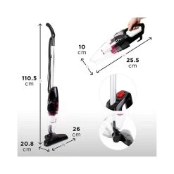 Aspirateur Balai Et à Main Duronic VC8 /BK- Sans Sac Classe A + Têt... 9 Aspirateur Balai Et à Main Duronic VC8 /BK- Sans Sac Classe A + Têt... -Électromaison Innovante duronic vc8 bk aspirateur balai et a main sans sac classe a tate suceuse flexible brosse se converti en quelques secondes 2