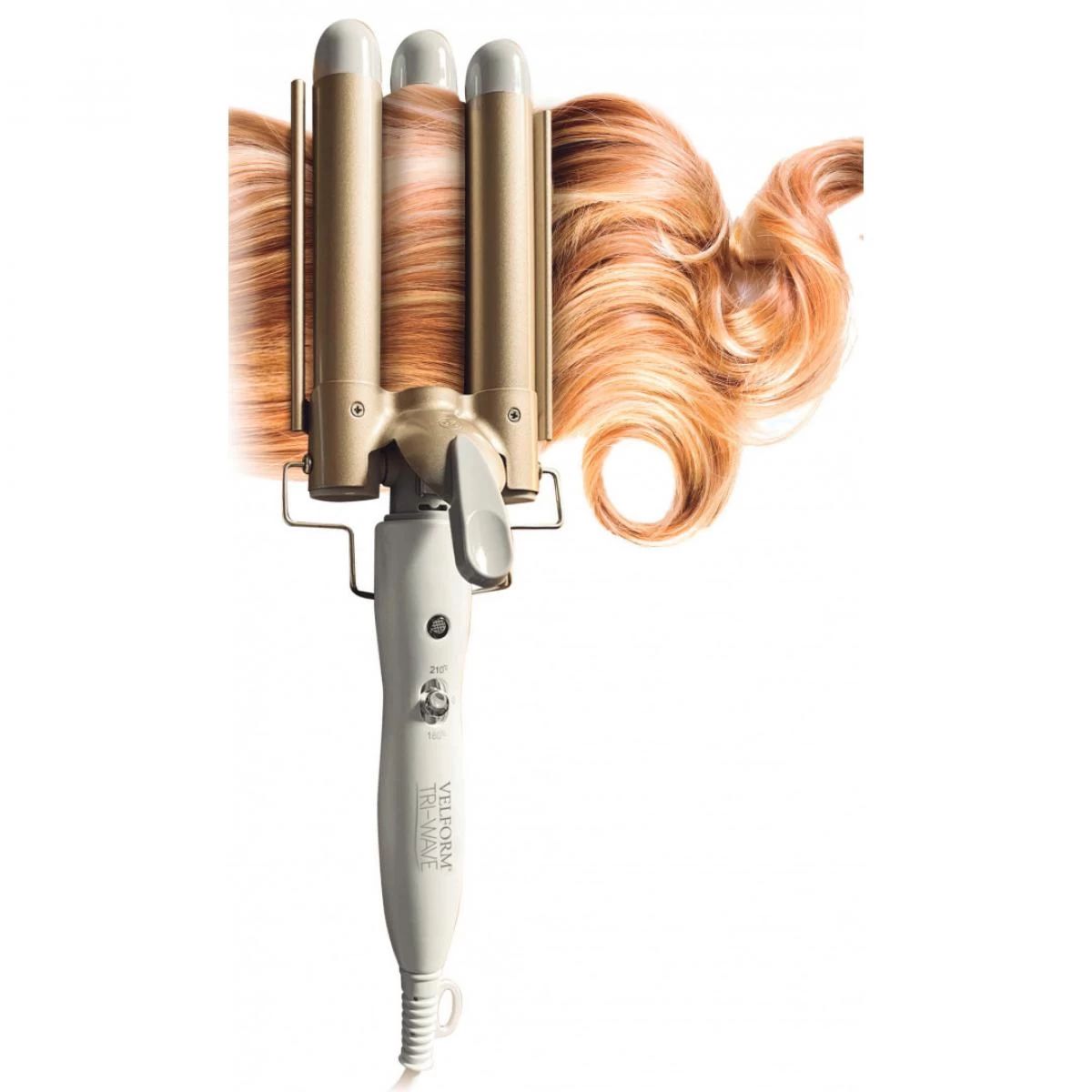 Fer à Boucler 3 Têtes - VELFORM TRI WAVE CURL - Blanc - Adulte - Cha... 3 Fer à Boucler 3 Têtes - VELFORM TRI WAVE CURL - Blanc - Adulte - Cha...