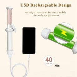 Universal Fer à Friser Sans Fil 1 Pouce Ceramic Curl Bar Pro 2 Dans 1 Mini Fris... -Électromaison Innovante fer a friser sans fil 1 pouce ceramic curl bar pro 2 dans 1 mini friseur pour friser les cheveux boucles usb rechargeable portable 12240890 32549524 1140x1140