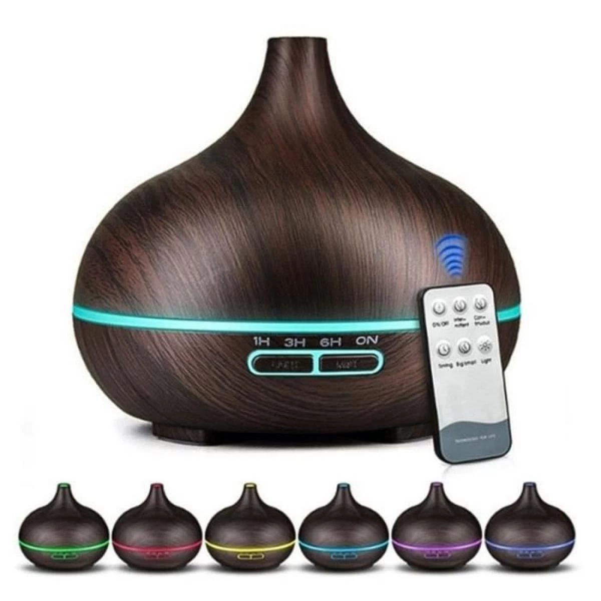 Humidificateur D'air Avec LED Lumières Coloré, Diffuseur Huiles Esse... 3 Humidificateur D'air Avec LED Lumières Coloré, Diffuseur Huiles Esse...
