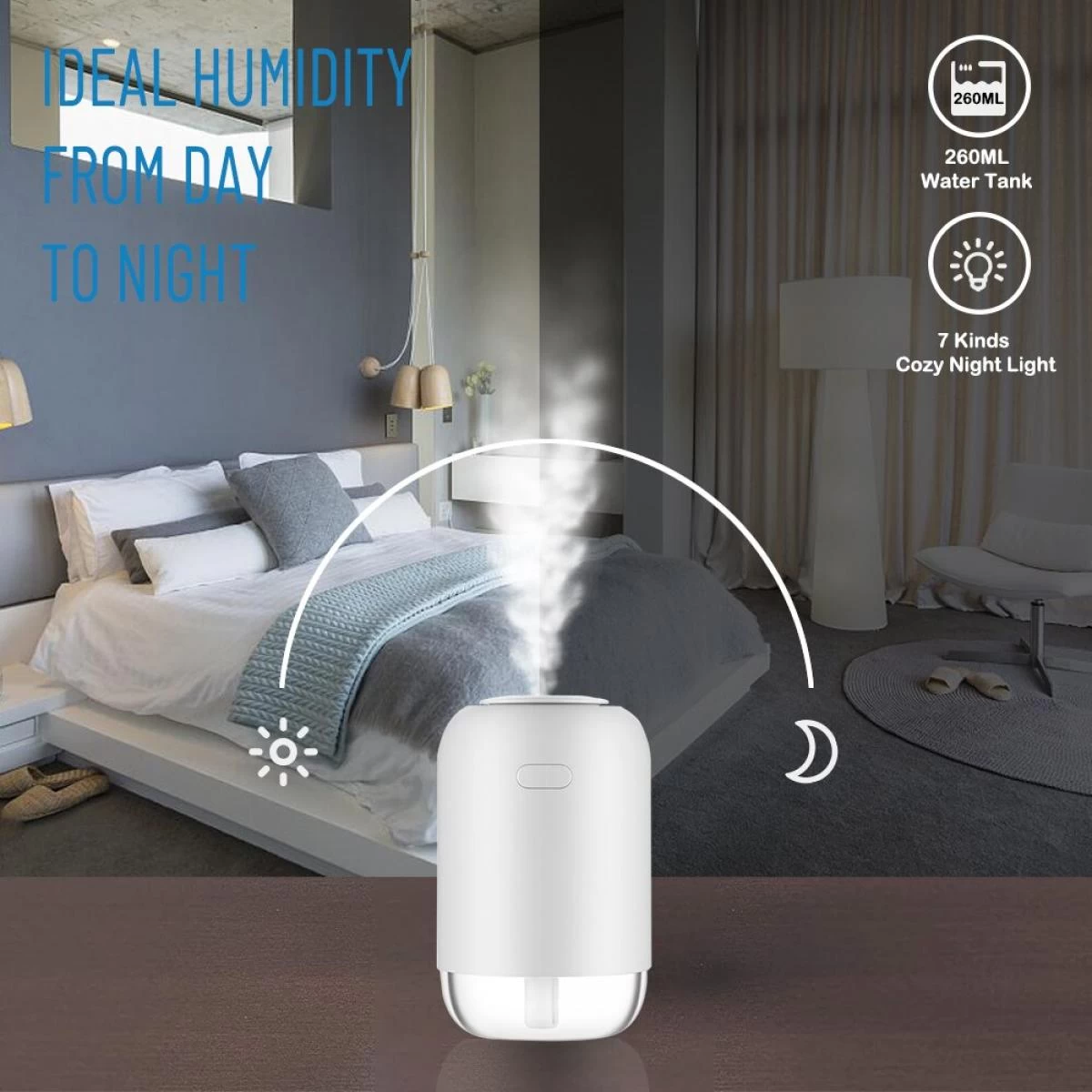Universal Humidificateur D'air Diffuseur D'huile Essentielle Rechargeable Humidi... 3 Universal Humidificateur D'air Diffuseur D'huile Essentielle Rechargeable Humidi...