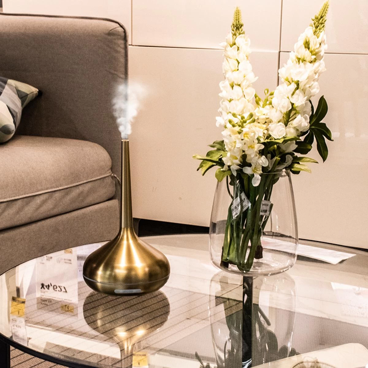 Universal Humidificateurs à Ultrasons Argentés Et Dorés Décoration De Bureau... 5 Universal Humidificateurs à Ultrasons Argentés Et Dorés Décoration De Bureau... – Image 3