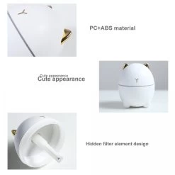 Universal Humidificateurs USB Mini Home Office Silent LED 200ml Atomisateur Lumi... -Électromaison Innovante humidificateurs usb mini home office silent led 200ml atomisateur lumiere led diffuseur darome huiles essentielles humidificateurs dair 12490860 33355966 1140x1140