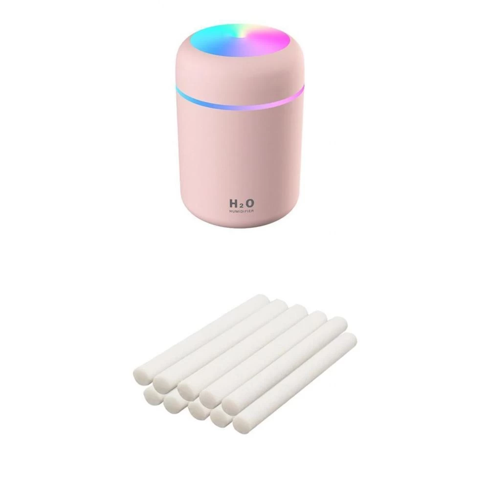 Humidificateur D'air à Diffuseur D'huile Essentielle USB Rose + 10 B?... 3 Humidificateur D'air à Diffuseur D'huile Essentielle USB Rose + 10 B?...