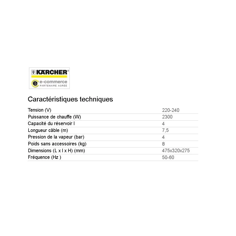 Karcher - Nettoyeur Vapeur 4L 4 Bar 2300W - SG 4/4 6 Karcher - Nettoyeur Vapeur 4L 4 Bar 2300W - SG 4/4 – Image 4