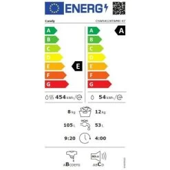 Candy Lave-linge Séchant Frontal CSWS4128TWME - Classe A - Blanc -Électromaison Innovante lave linge sechant frontal csws4128twme classe a blanc 10402396 48562 1140x1140