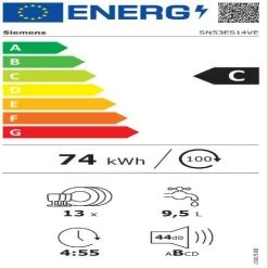 Siemens Lave-vaisselle 60cm 13 Couverts 44db Intégrable Avec Bandeau - Sn53es... 7 Siemens Lave-vaisselle 60cm 13 Couverts 44db Intégrable Avec Bandeau - Sn53es... -Électromaison Innovante lave vaisselle encastrable siemens 13 couverts 598cm sn53es14ve 9943224 25609738 738 1140x1140