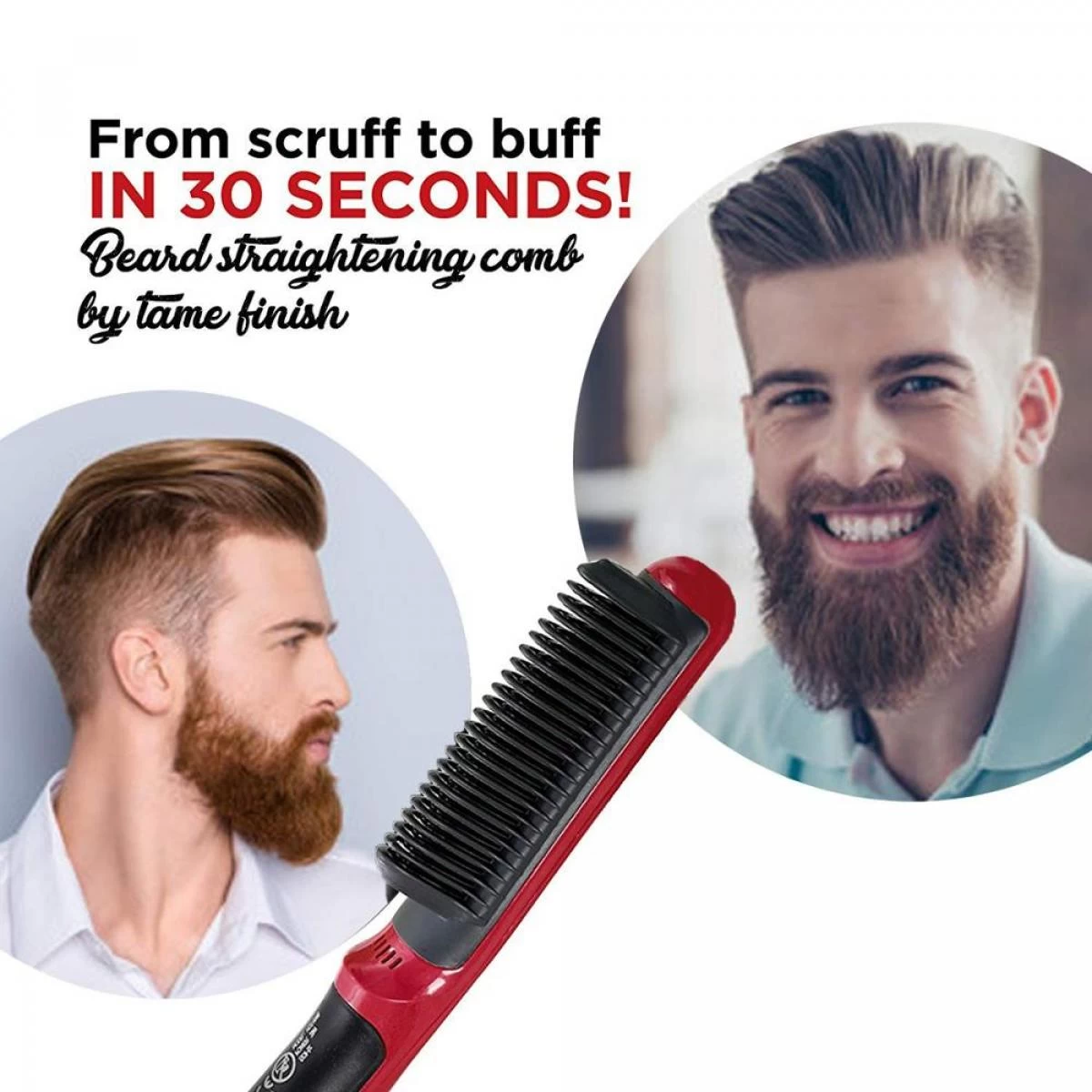 Universal Lisseur De Barbe Multifonctionnel Brosse De Coiffure Outil Ceramique T... 6 Universal Lisseur De Barbe Multifonctionnel Brosse De Coiffure Outil Ceramique T... – Image 4