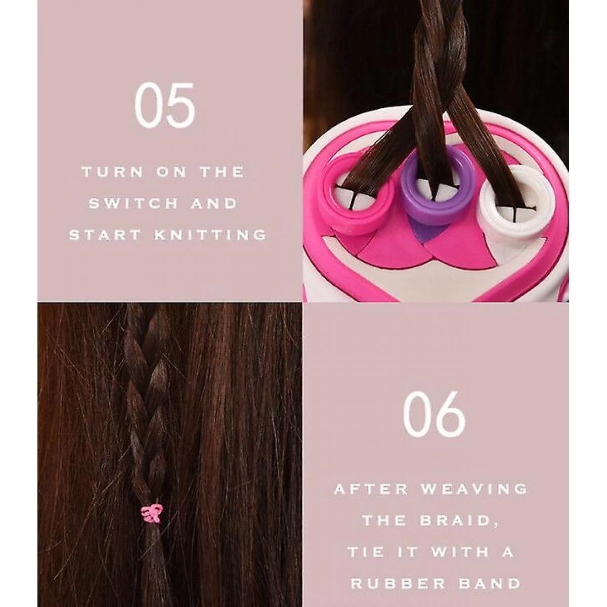 Universal Lot De Cheveux Tricotés électriques En 3 Pièces Pour Enfants Créat... 7 Universal Lot De Cheveux Tricotés électriques En 3 Pièces Pour Enfants Créat... – Image 5