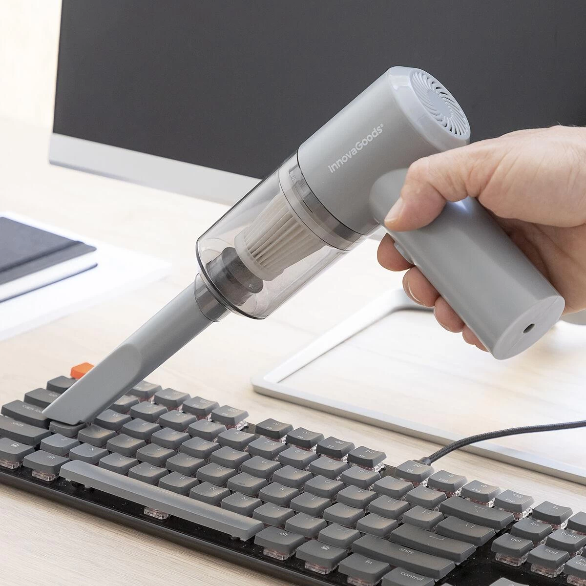 Mini Aspirateur à Main Sans Fil Rechargeable Recuum InnovaGoods 5 Mini Aspirateur à Main Sans Fil Rechargeable Recuum InnovaGoods – Image 3