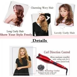 Universal Rose Multifonction LCD Boucle Outil De Coiffure Baguette Boucle Automa... -Électromaison Innovante rose multifonction lcd boucle outil de coiffure baguette boucle automatique fer a boucle 12240894 32549542 1140x1140