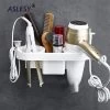 Universal Salle De Bains Polyvalente Stockage Sèche-cheveux Douche Douche Self-... -Électromaison Innovante salle de bains polyvalente stockage seche cheveux douche douche self help plastic wall stand shampooing riser blanche 11646784 30659658 1140x1140