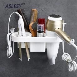 Universal Salle De Bains Polyvalente Stockage Sèche-cheveux Douche Douche Self-...