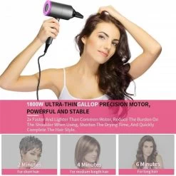 Universal Sèche-cheveux à Ions, Sèche-cheveux Professionnel 1800W Séchage Ra... -Électromaison Innovante seche cheveux a ions seche cheveux professionnel 1800w sechage rapidele noir 11854004 31339206 1140x1140