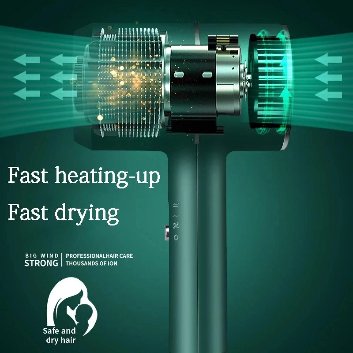 Universal Sèche-cheveux Chauffage Et Refroidissement Domestique Sèche-cheveux ... 6 Universal Sèche-cheveux Chauffage Et Refroidissement Domestique Sèche-cheveux ... – Image 4