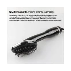 Brosse Soufflante -Électromaison Innovante seche cheveux electrique multifonction peigne droit voyant noir 2