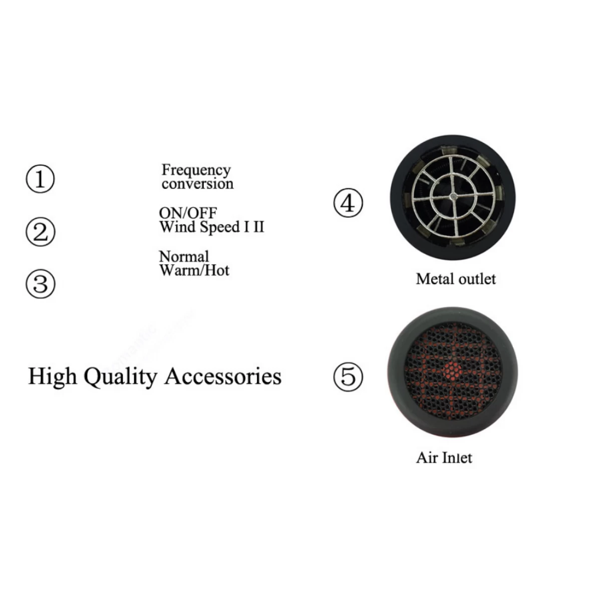 Universal Sèche-cheveux électriques Sèche-cheveux Professionnels Salon De Coi... 5 Universal Sèche-cheveux électriques Sèche-cheveux Professionnels Salon De Coi... – Image 3