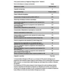 Sèche-linge Pompe à Chaleur 8kg 118L CANDY 59.6cm A, CSEH8A1LES 5 Sèche-linge Pompe à Chaleur 8kg 118L CANDY 59.6cm A, CSEH8A1LES -Électromaison Innovante seche linge pompe a chaleur 8kg 118l candy 596cm a cseh8a1les 11105386 29016540 1140x1140