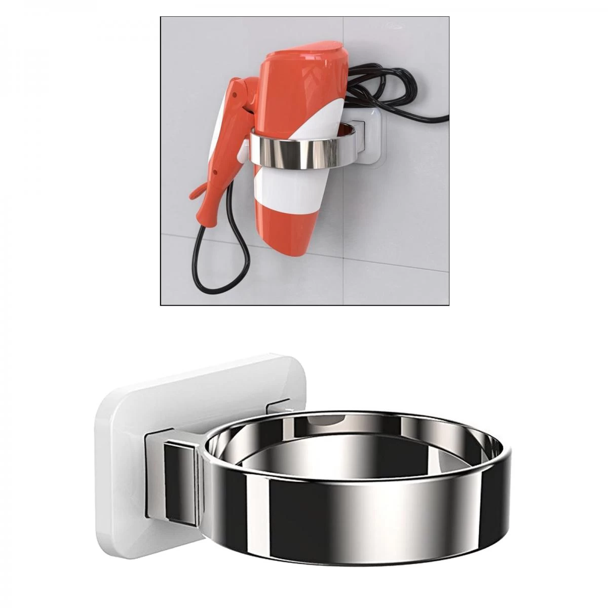 Support De Sèche-cheveux Support De Sèche-cheveux De Salle De Bains ... 6 Support De Sèche-cheveux Support De Sèche-cheveux De Salle De Bains ... – Image 4