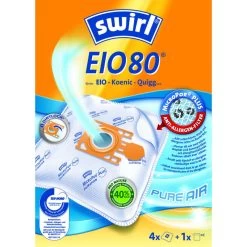 Swirl Sac D'aspirateur EIO 80, Avec Filtre MicroporPlus ()