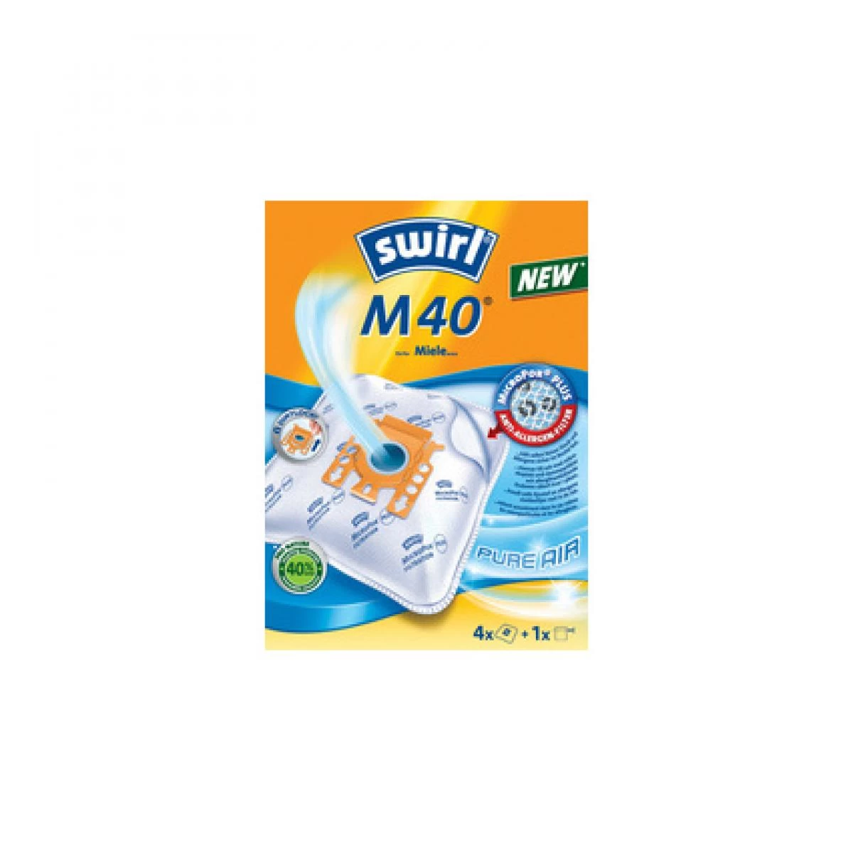 Swirl Sac D'aspirateur M 40, Avec Filtre MicroporPlus () 3 Swirl Sac D'aspirateur M 40, Avec Filtre MicroporPlus ()