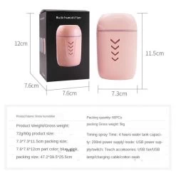 USB Mini Humidificateur LED Veilleuse Voiture Brume De Pulvérisation ... -Électromaison Innovante usb mini humidificateur led veilleuse voiture brume de pulverisation de bureau rose 8667779 22219841 1140x1140